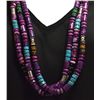 Image 2 : Navajo 3-Strand Sugilite & Multi-Stone Necklace - Tommy Singer