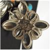 Image 2 : Navajo Multi-Stone Sterling Silver Post Earrings - Albert Brown