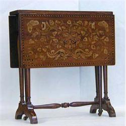 DUTCH MARQUETRY DROP LEAF TABLE