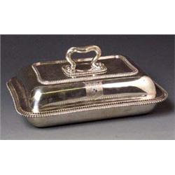 IMPORTANT WILLIAM IV STERLING SILVER ENTRÉE DISH AND COVER