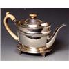 Image 1 : GEORGE III STERLING SILVER TEA POT AND STAND