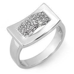 Natural 0.25 ctw Diamond Ring 10K White Gold