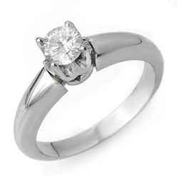 Natural 0.50 ctw Diamond Ring 14K White Gold