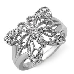 Natural 0.25 ctw Diamond Bridal Ring 10K White Gold