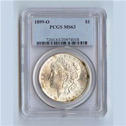 1899 Morgan Silver Dollar MS63 PCGS Certified - P1899