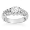 Image 1 : Natural 1.0 ctw Diamond Ring 14K White Gold