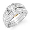 Image 1 : Natural 2.0 ctw Diamond Ring 14K White Gold