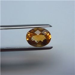 Loose Natural Citrine Oval 14mm x 10mm LIGHT ORANGE color tone