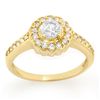 Image 1 : Natural 0.80 ctw Diamond Ring 14K Yellow Gold