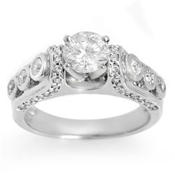 Natural 1.75 ctw Diamond Ring 14K White Gold