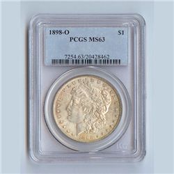 1898 Morgan Silver Dollar MS63 PCGS Certified - P1898