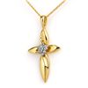 Image 1 : Natural 0.02 ctw Diamond Pendant 14K Yellow Gold