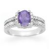 Image 1 : Genuine 2.25ct Tanzanite & Diamond Ring 10K White Gold