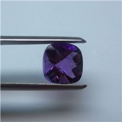 Loose Natural Amethyst 8mm x 8mm VERY NICE color tone