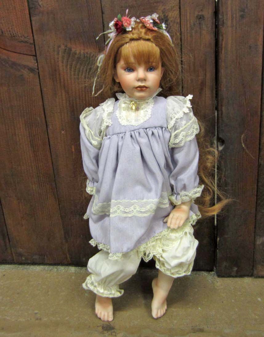 DONNA RUBERT PORCELAIN COLLECTIBLE DOLL "BETTINA" IN ORIGINAL BOX