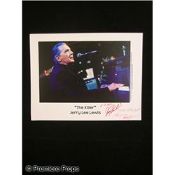 Signed Jerry Lee Lewis Photo