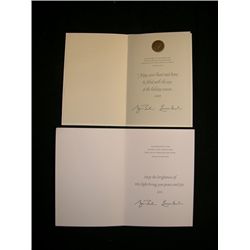 George W. Bush Signed Cards