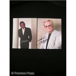 Signed George Jones & Johnny Mathis Photos