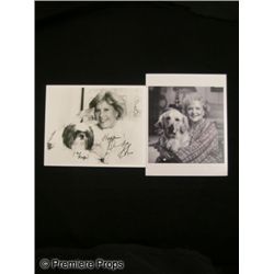 Signed Betty White & Dinah Shore Photos