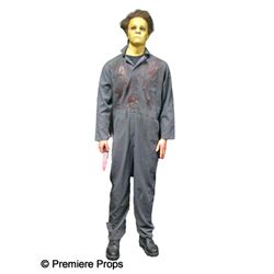 Michael Myers Figure with Screen Worn Halloween H2O Mask and Coveralls