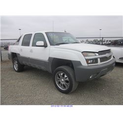 2002 - CHEVROLET AVALANCHE