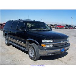 2000 - CHEVROLET SUBURBAN //SALVAGE TITLE