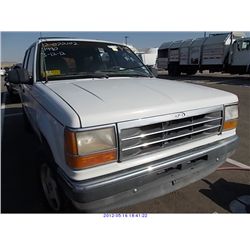 1992 - FORD EXPLORER // SALVAGE TITLE