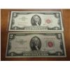 Image 1 : 1953-B & 63-A $2 US NOTES RED SEALS