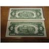 Image 2 : 1953-B & 63-A $2 US NOTES RED SEALS