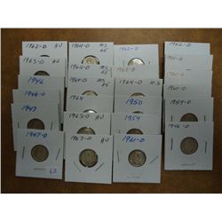 24 ASSORTED SILVER ROOSEVELT DIMES