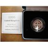 Image 1 : 1996 UNITED KINGDOM SILVER PROOF 1 POUND COIN