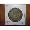 Image 1 : 1953 MO MEXICO SILVER 5 PESOS .6430 OZ. ASW