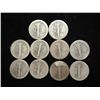 Image 2 : 10 ASSORTED TEENS MERCURY DIMES
