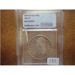 1831 CAPPED BUST HALF DOLLAR USCG MS63