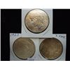 Image 1 : 1922-D,23 & 25-S PEACE SILVER DOLLARS