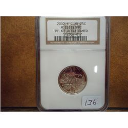 2002-S MISSISSIPPI QUARTER NGC PF69 ULTRA CAMEO