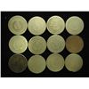 Image 2 : 12 ASSORTED 1890'S LIBERTY "V" NICKELS