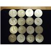 Image 2 : 16 ASSORTED WASHINGTON SILVER QUARTERS