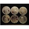 Image 2 : 1988 ISLE OF MAN STEAM NAVIGATION 6 COIN SET (UNC)