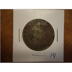 1861 SEATED LIBERTY HALF DOLLAR