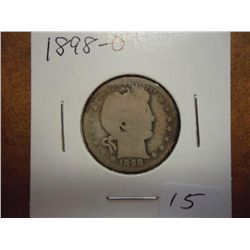1898-O BARBER QUARTER