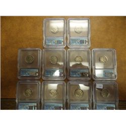 10 ASSORTED ICG BUFFALO NICKEL SLABS