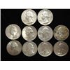 Image 1 : 10 ASSORTED 1960'S WASHINGTON SILVER QUARTERS