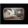 Image 1 : 1 TROY OZ .999 FINE SILVER INGOT XMAS 1974