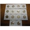 Image 1 : 14-1930'S & 40'S WASHINGTON SILVER QUARTERS