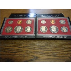 1980 & 81 US PROOF SETS (WITH BOXES)