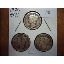 1926 P/D/S MERCURY DIMES