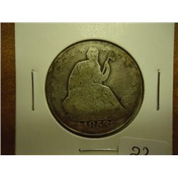 1853-O SEATED LIBERTY HALF DOLLAR