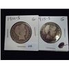Image 1 : 1912-S & 13-S BARBER HALF DOLLARS