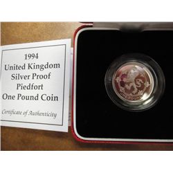 1994 UNITED KINGDOM SILVER PROOF PIEDFORT 1 POUND